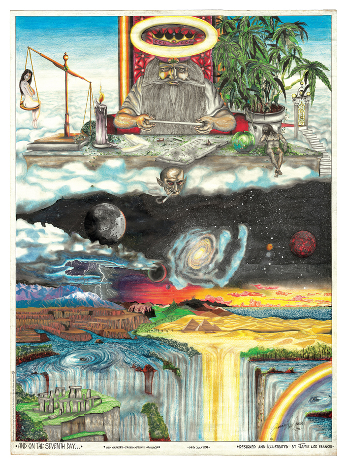 And on the Seventh Day illustration by Jamie Lee Francis