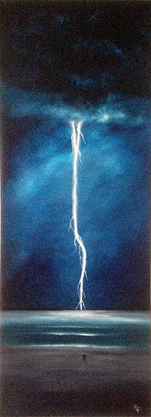 Awestruck oil painting by Jamie Lee Francis