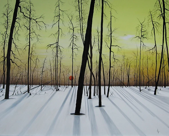 Winter Wonderland oil painting by Jamie Lee Francis