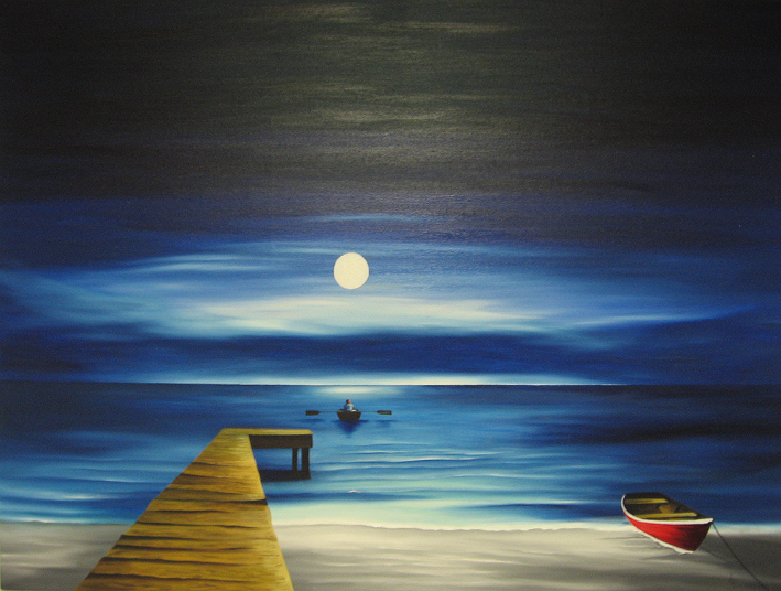 Home oil painting by Jamie Lee Francis