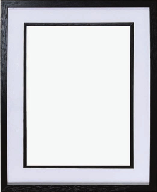 Black mounted inlay box frame used for A4 pet portraits