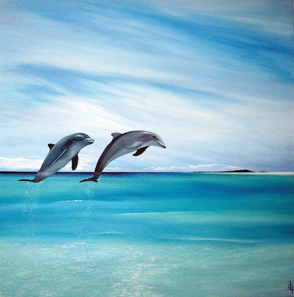 Gentle Fun oil painting by Jamie Lee Francis