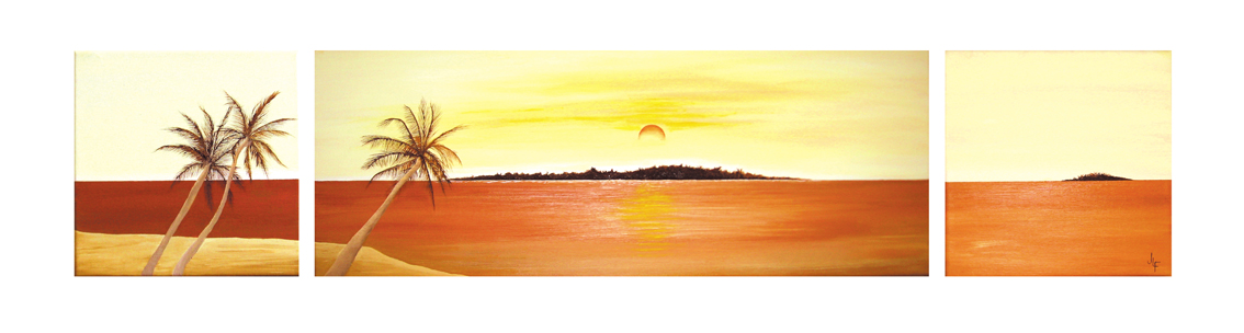 Paradise oil painting by Jamie Lee Francis
