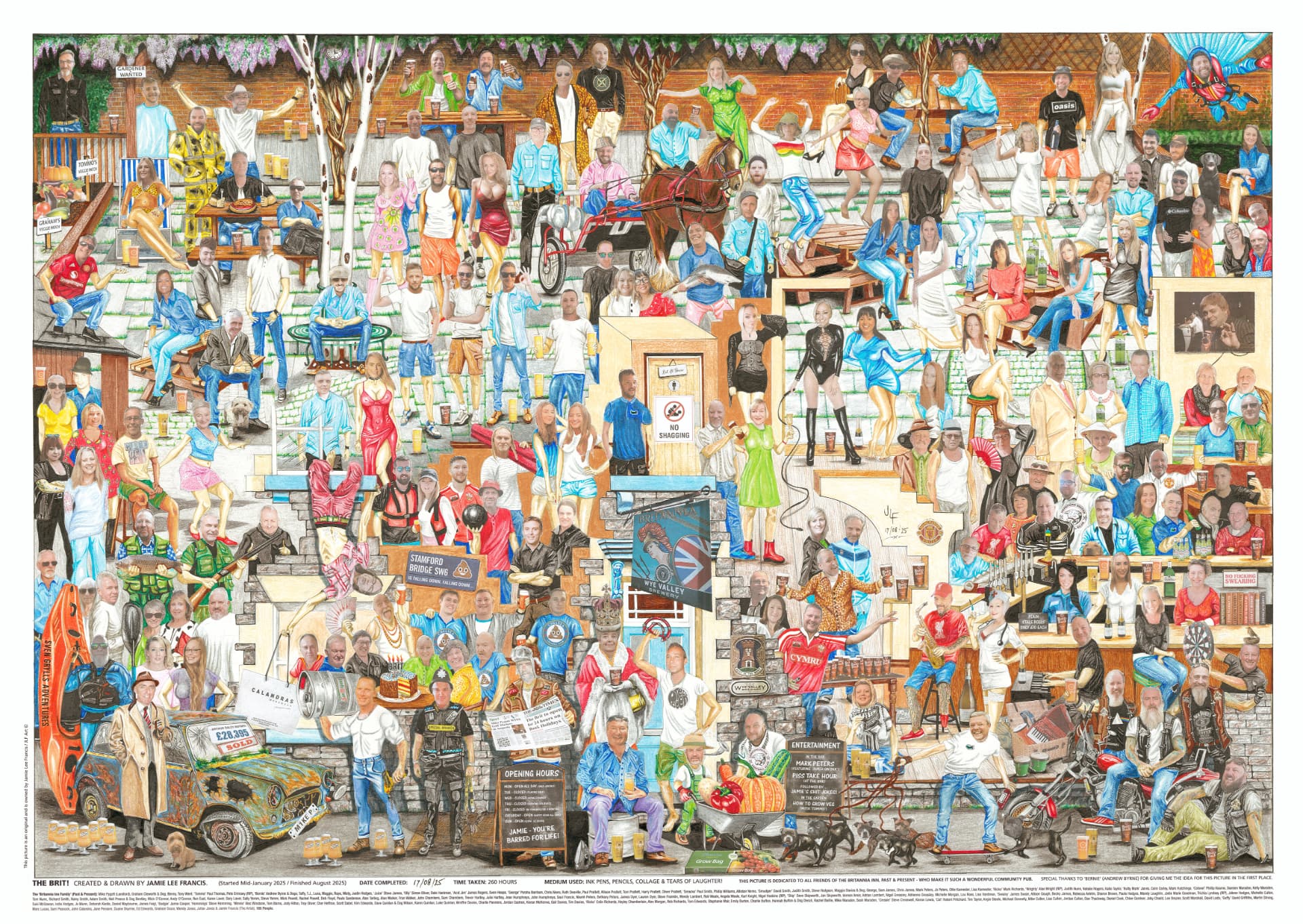 The Brit illustration by Jamie Lee Francis