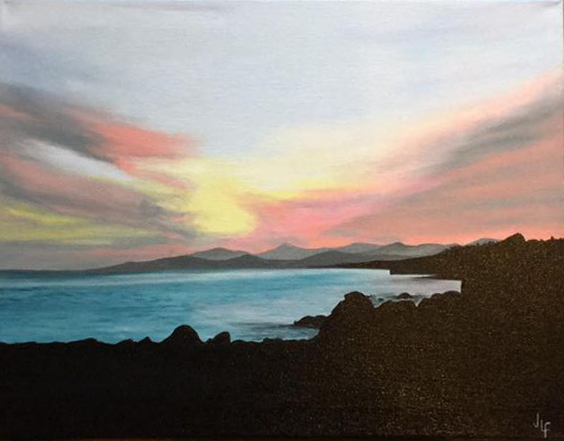Lanzarote oil painting by Jamie Lee Francis